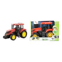 Toi-Toys Tractor groot met licht en geluid rood - thumbnail