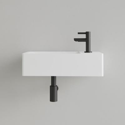 Fontein Gliss Design Freya Solid Marble 40x22x10 cm Met Kraangat Rechts Mat Wit Gliss Design Fontein Gliss Design Freya Solid Marble 40x22x10 cm Met Kraangat Rechts Mat Wit Gliss Design