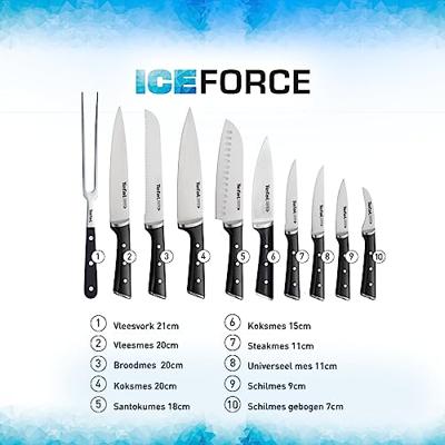 Keukenmes Tefal K2320514 ICE FO Zwart Roestvrij staal 9 cm - thumbnail