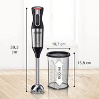 Bosch MS6CM61V2 Staafmixer 1000 W RVS, Zwart - thumbnail