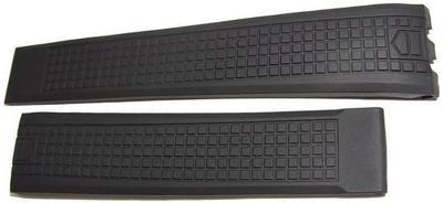 Horlogeband Tag Heuer CAY1110 / CAY1110/0 / BT6061 Rubber Zwart 20mm Horlogeband Tag Heuer CAY1110 / CAY1110/0 / BT6061 Rubber Zwart 20mm