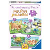 Ravensburger - schattige huisdieren puzzel 4in1 - thumbnail