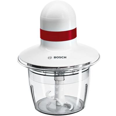 Bosch MMRP1000 elektrische hakmolen 0,8 l 400 W Rood, Transparant, Wit