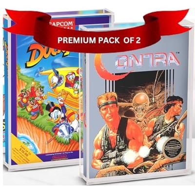 EVORETRO displaybox van acryl, ontworpen voor Nintendo NES games, beschermer met uv-bescherming, 4 mm dik beschermhoesje voor retro Nintendo Switch sportspel