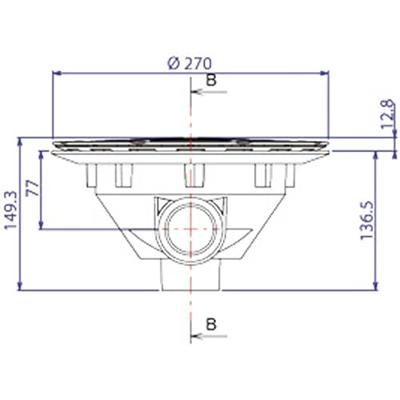 Aquareva bodemput - zwart Aquareva bodemput - zwart