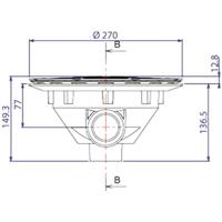 Aquareva bodemput - zwart - thumbnail
