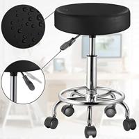 Casaria - Hoogte Verstelbaar Rolkruk 51- 65cm Zithoogte Zwart - thumbnail