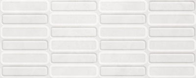 Alure White Oval decor wandtegel 30x75 rett