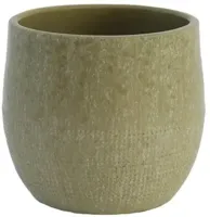 HS Potterie Lugo bloempot keramiek 20x18cm groen - thumbnail