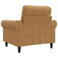 Fauteuil 60 cm fluweel bruin - thumbnail