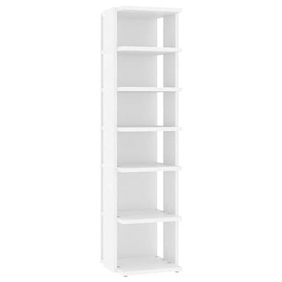 VidaXL Schoenenkast 27,5x27x102 cm bewerkt hout wit VidaXL Schoenenkast 27,5x27x102 cm bewerkt hout wit