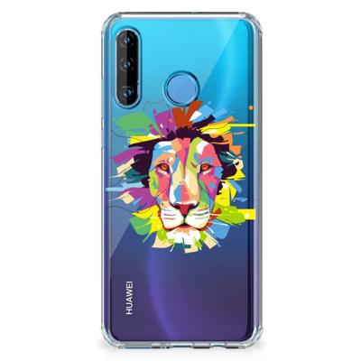 Huawei P30 Lite Stevig Bumper Hoesje Lion Color Huawei P30 Lite Stevig Bumper Hoesje Lion Color