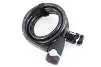 CONTEC spiraal-kabelslot "ecoloc" ct coiled cab.lock ecoloc 12mm x 185cm black - thumbnail