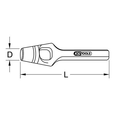 KS Tools 1292008 Holpijp 8 mm