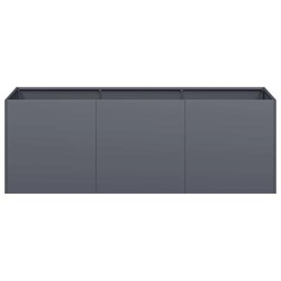 Plantenbak 120x40x40 cm koudgewalst staal antracietkleurig