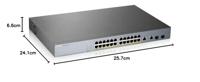 Zyxel GS1350-26HP-EU0101F netwerk-switch Managed L2 Gigabit Ethernet (10/100/1000) Grijs Power over - thumbnail