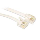 ACT TD5603 Platte Telefoonkabel | RJ12 connectoren | Wit | 3 meter - thumbnail