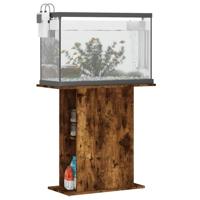 Aquariumstandaard 75x36x72,5 cm bewerkt hout gerookt eiken - thumbnail