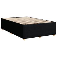 Boxspring met matras stof zwart 120x190 cm - thumbnail