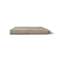 Wastafelblad Gliss Design Massief Hout Rechte Afwerking 90 cm Olie Wit - thumbnail