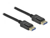 Delock 80262 DisplayPort-kabel DisplayPort Aansluitkabel DisplayPort-stekker 2 m Zwart 10K UHD, Vergulde steekcontacten, Afgeschermd (drievoudig) - thumbnail