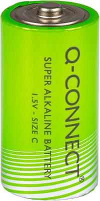 Q-CONNECT batterij, alkaline, C,blister van 2 stuks