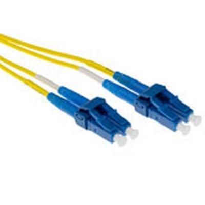 ACT 10 meter LSZH Singlemode 9/125 OS2 short boot glasvezel patchkabel duplex met LC connectoren