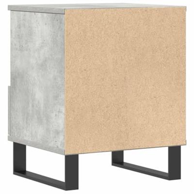 Nachtkastjes 2 st 40x35x50 cm bewerkt hout betongrijs