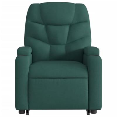 Sta-op-massagestoel elektrisch verstelbaar stof donkergroen