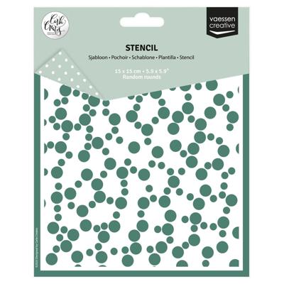 Vaessen Creative • stencil random rounds 15x15cm