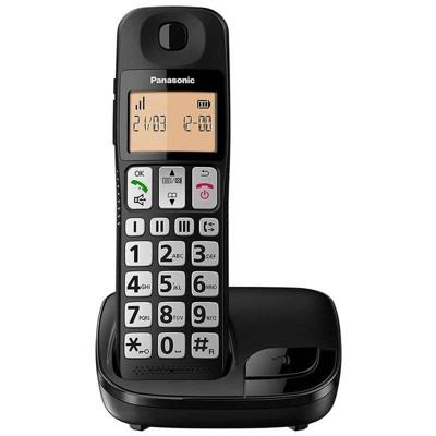 Draadloze telefoon Panasonic KX-TGE310SPB Zwart Amber