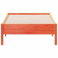 Bedframe massief grenenhout wasbruin 90x190 cm - thumbnail