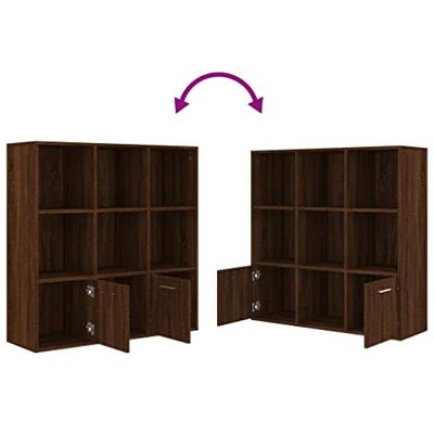 Boekenkast 98x30x98 cm bruineikenkleurig Boekenkast 98x30x98 cm bruineikenkleurig