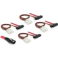 DeLOCK Mini SAS SFF-8087 > 4 x SAS SFF-8482 + power adapter - thumbnail
