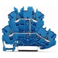 WAGO 2002-2209 Doorgangsklem 2-etages 5.20 mm Spanveer Toewijzing: N Blauw 50 stuk(s)