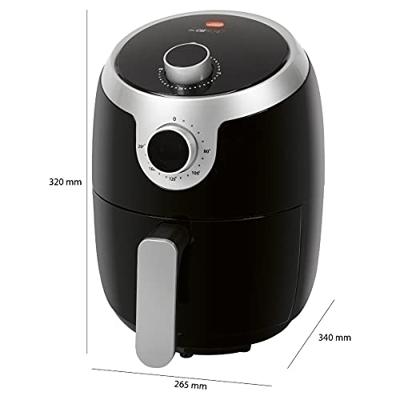 Clatronic FR 3769 H Airfryer 1.8 l 1000 W Zwart, Zilver Clatronic FR 3769 H Airfryer 1.8 l 1000 W Zwart, Zilver