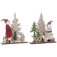 Kerstversiering DKD Home Decor Multicolour 18 x 5 x 20 cm (2 Stuks) - thumbnail