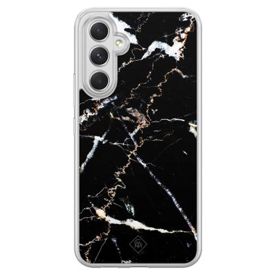 Samsung Galaxy A54 hybride hoesje - Marmer zwart Samsung Galaxy A54 hybride hoesje - Marmer zwart