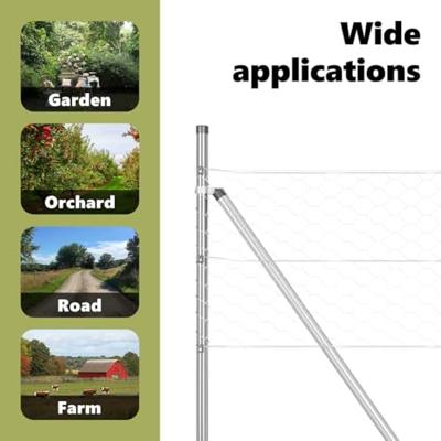 VidaXL Afrasteringspaal zilver 25 x 0,5 m (50 mm gaas) staal