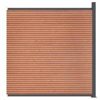 Schuttingpaneel 173x186 cm HKC bruin - thumbnail