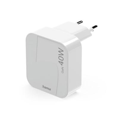 Hama USB-oplader 40 W USB-C USB PD 3.0, QC 2.0, QC 3.0 Wit Thuis GaN, USB Power Delivery (USB-PD) Hama USB-oplader 40 W USB-C USB PD 3.0, QC 2.0, QC 3.0 Wit Thuis GaN, USB Power Delivery (USB-PD)