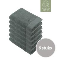 Walra Remade Cotton Handdoek 60 x 110 cm 550 gram Donker Groen - 6 stuks - thumbnail