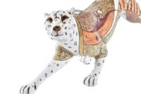 Decoratieve figuren DKD Home Decor Wit Multicolour Oranje Wit/Oranje Luipaard Koloniaal 30 x 40 cm 37 x 10 x 13 cm - thumbnail