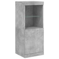 Dressoir met LED-verlichting 41x37x100 cm betongrijs - thumbnail