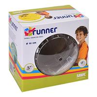 SAVIC HAMSTERBAL RUNNER TRANSPARANT ASSORTI 12X12X12 CM - thumbnail