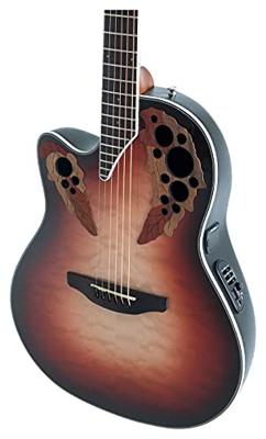 Ovation CE44LX-1R Celebrity Elite Exotic Ruby Burst linkshandige elektrisch-akoestische westerngitaar