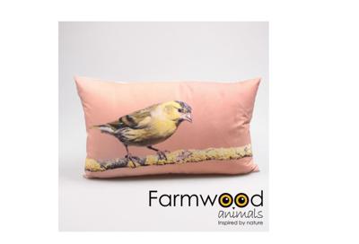 Farmwood Animals Buitenkussen distelvink 30x50cm