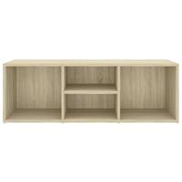Schoenenopbergbank 105x35x35 cm bewerkt hout sonoma eikenkleur - thumbnail