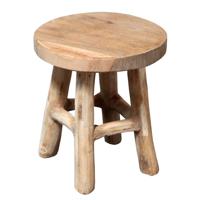 Kruk teak naturel 15x17 cm - thumbnail