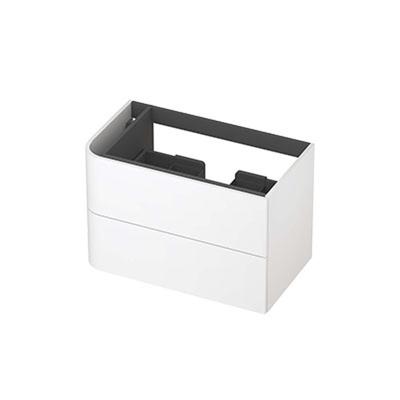 INK - Links Afgeronde Onderkast Gelakt 2 Laden Softclose Tbv Grepen - 800x450x520 Mm - Mat Wit